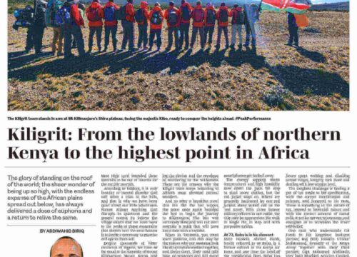 Kiligrit: From the lowlands of northern Kenya to the highest point in Africa
