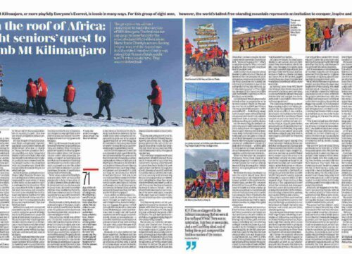 On the roof of Africa: Eight seniors’ quest to climb Mt Kilimanjaro