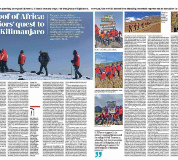 On the roof of Africa: Eight seniors’ quest to climb Mt Kilimanjaro