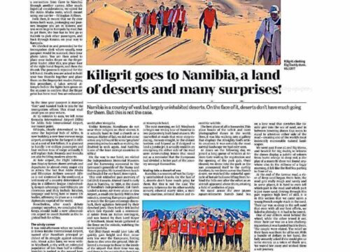 Kiligrit goes to Namibia, a land of deserts and many surprises!